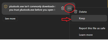 Once that is done, right-click PlusTools.exe, > Properties then check ...
