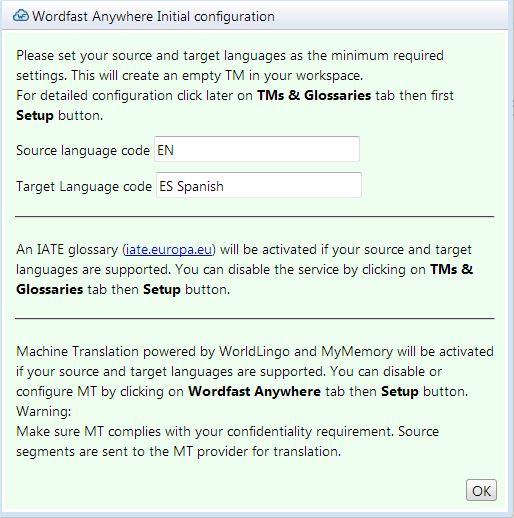 Wordfast Anywhere Initial configuration.JPG