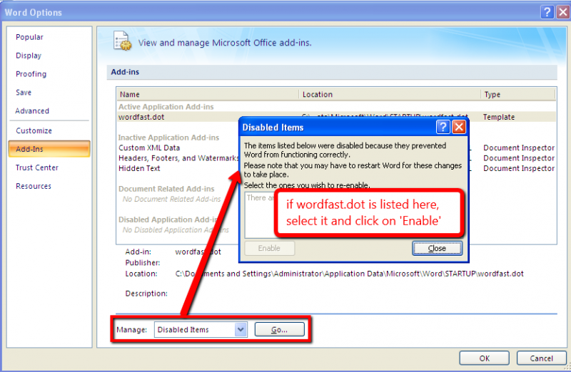 File:Word 2007 disabled items drop-down menu.png